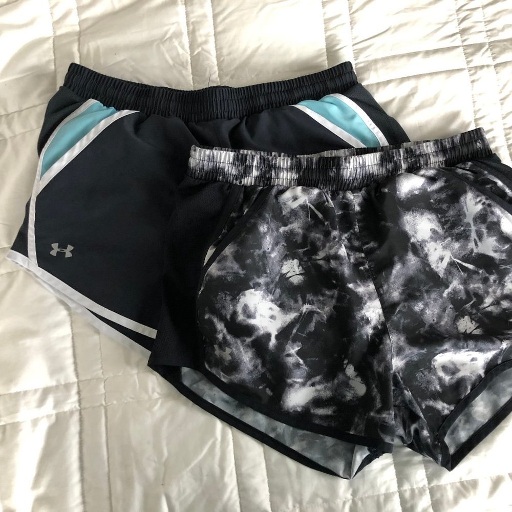 Two Pairs of Under Armour Running Shorts